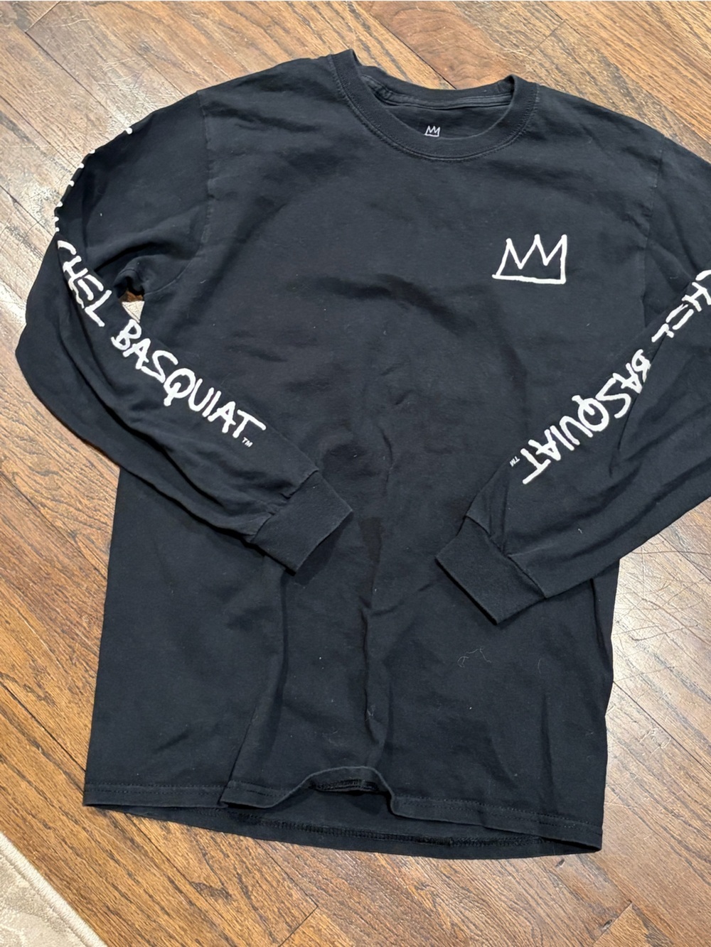 Jean-Michel Basquiat ripple junction Black Long Sleeve Tee - size small unisex